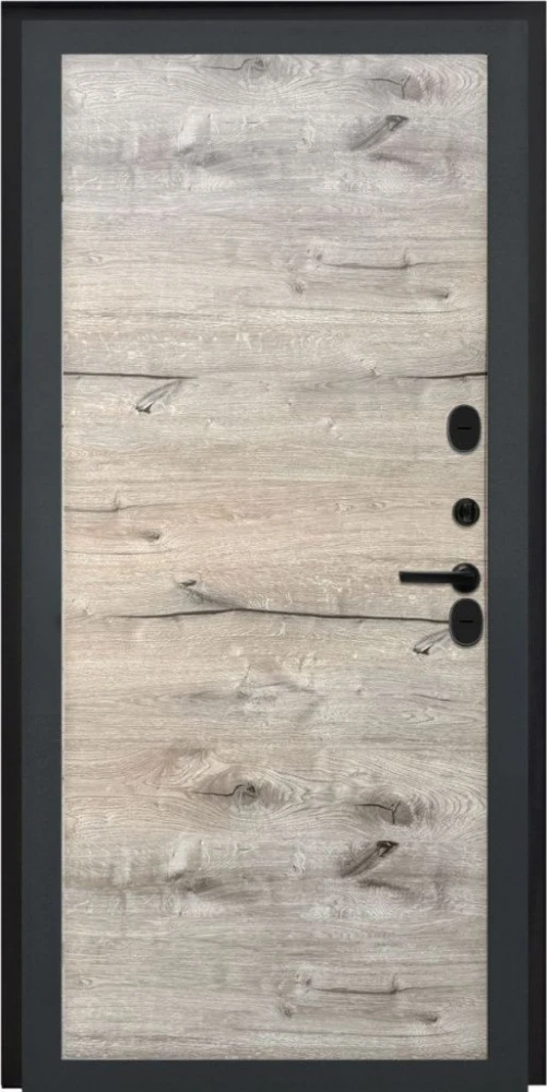 Входная дверь ДвериПРО Квадро Без фрезеровки Дуб пацифик горизонт DPRO198232 внутренняя сторона