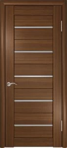 Межкомнатная дверь ЛУ-22 (Темный орех)