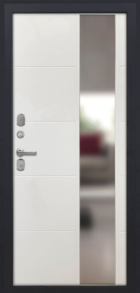 Входная дверь ДвериПРО Берген ФЛЗ-649 капучино (зеркало) DPRO196804 внутренняя сторона