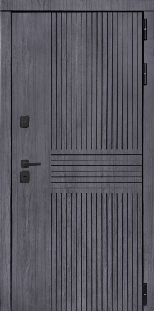 Входная дверь ДвериПРО Берген Экошпон СБ-3 (16мм, капучино) DPRO196972 внешняя сторона