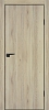 Межкомнатная дверь P-1 кромка ABS черная c 4-х ст. Дуб молочный